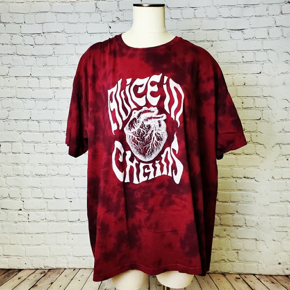 alice in chains tie dye shirt